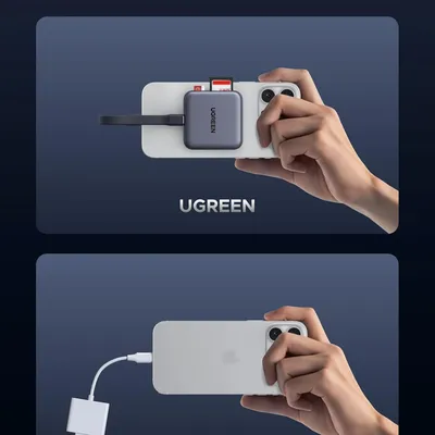 Đầu đọc thẻ TF + SD chân cắm USB-C có cổng sạc USB-C Ugreen 65095 CM898