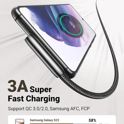 Cáp sạc Type C to USB 2.0 góc 90 dài 1m Ugreen 70413