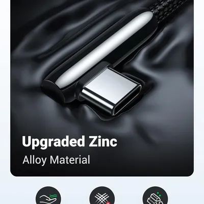 Cáp sạc Type C to USB 2.0 góc 90 dài 1m Ugreen 70413