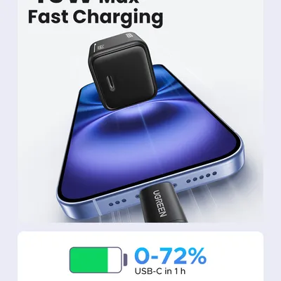 Sạc USB-C 1 cổng PD 25W công nghệ GaN Ugreen 75955 X517