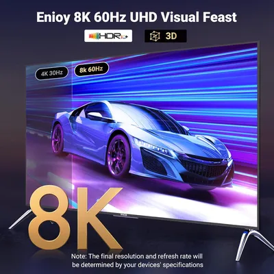 Cáp chuyển DisplayPort 1.4 to HDMI 2.1 Cable 8K@60Hz 4K@120Hz Active Ugreen 80397 DP115