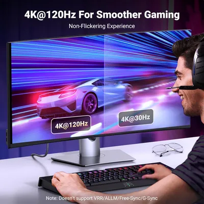 Cáp chuyển DisplayPort 1.4 to HDMI 2.1 Cable 8K@60Hz 4K@120Hz Active Ugreen 80397 DP115