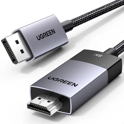 Cáp chuyển DisplayPort 1.4 to HDMI 2.1 Cable 8K@60Hz 4K@120Hz Active Ugreen 80397 DP115