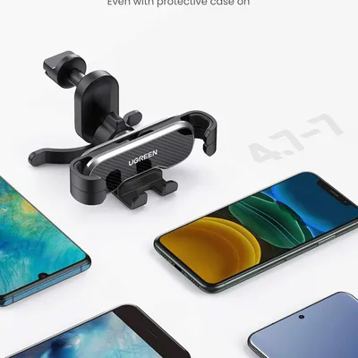 Giá đỡ điện thoại dùng trên ô tô màu đen xám Ugreen 80871 LP228