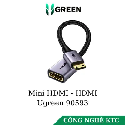 Cáp Mini HDMI to HDMI hỗ trợ 4K dài 15cm Ugreen 90593