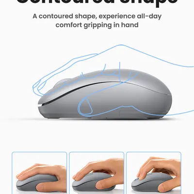 Chuột không dây 2.4G Moonlight gray Ugreen 90669 MU105