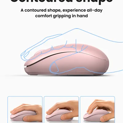 Chuột không dây 2.4G màu hồng Ugreen 90686 MU105