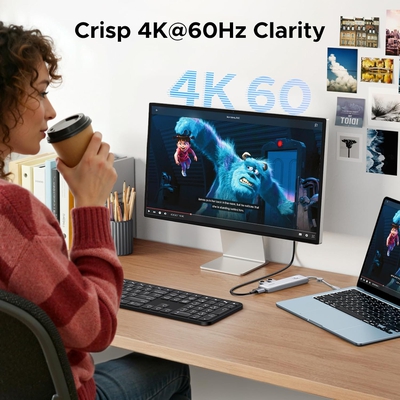 Bộ chuyển đổi USB-C sang 2*USB 2.0 + USB 3.2 + HDMI + PD Ugreen 95189 U601