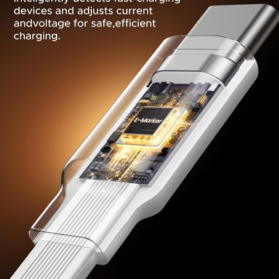 Cáp dữ liệu USB Type-C dạng rút gọn dài 1M màu trắng Ugreen 95673 L531