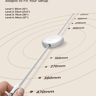 Cáp dữ liệu USB Type-C dạng rút gọn dài 1M màu trắng Ugreen 95673 L531