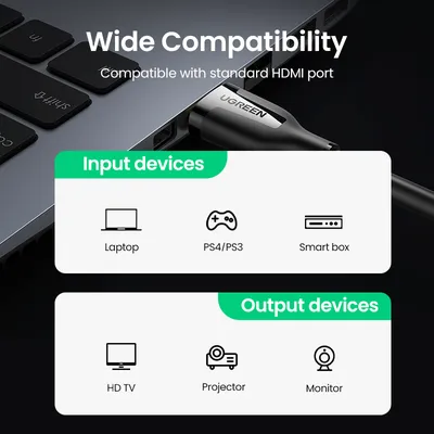 Cáp HDMI 2.0 dài 3m chuẩn 4K@60MHz Ugreen  35175 ED030