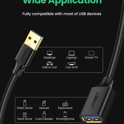 Cáp nối dài USB 3.0 dài 5M  Ugreen 90722