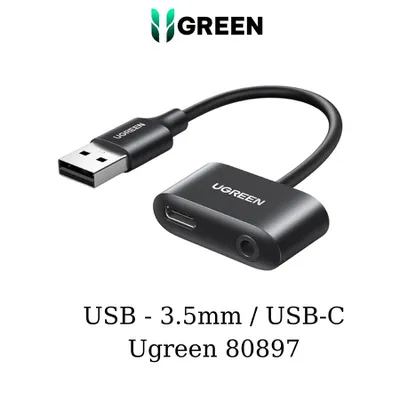 Cáp chuyển USB sang 3.5mm và USB C Ugreen 80897