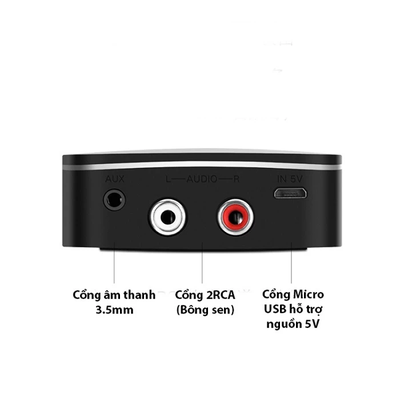 Thiết bị nhận Bluetooth đầu ra 3.5mm và hoa sen Ugreen  30445  CM123