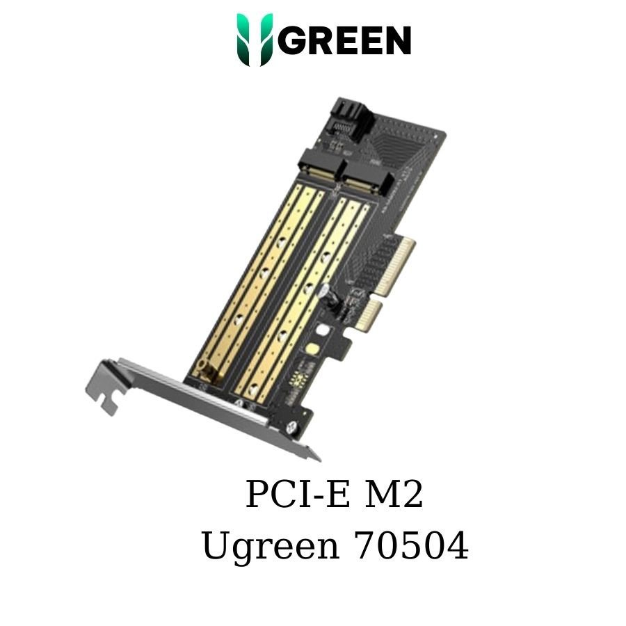 Card chuyển đổi SSD NVMe M.2 PCIe 2280 to PCI-E 3.0 4X Ugreen 70504