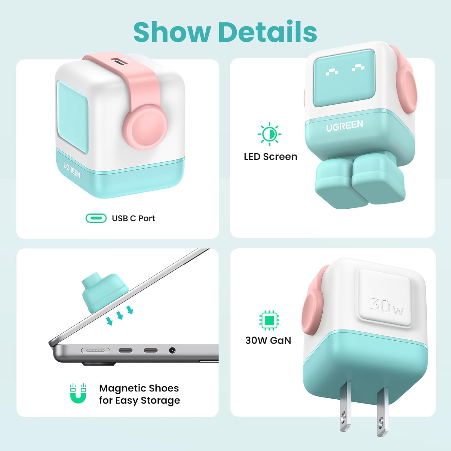 Củ sạc nhanh Nexode RG 30W Type C Ugreen 45089 Củ sạc nhanh Nexode RG 30W Type C Ugreen 45089