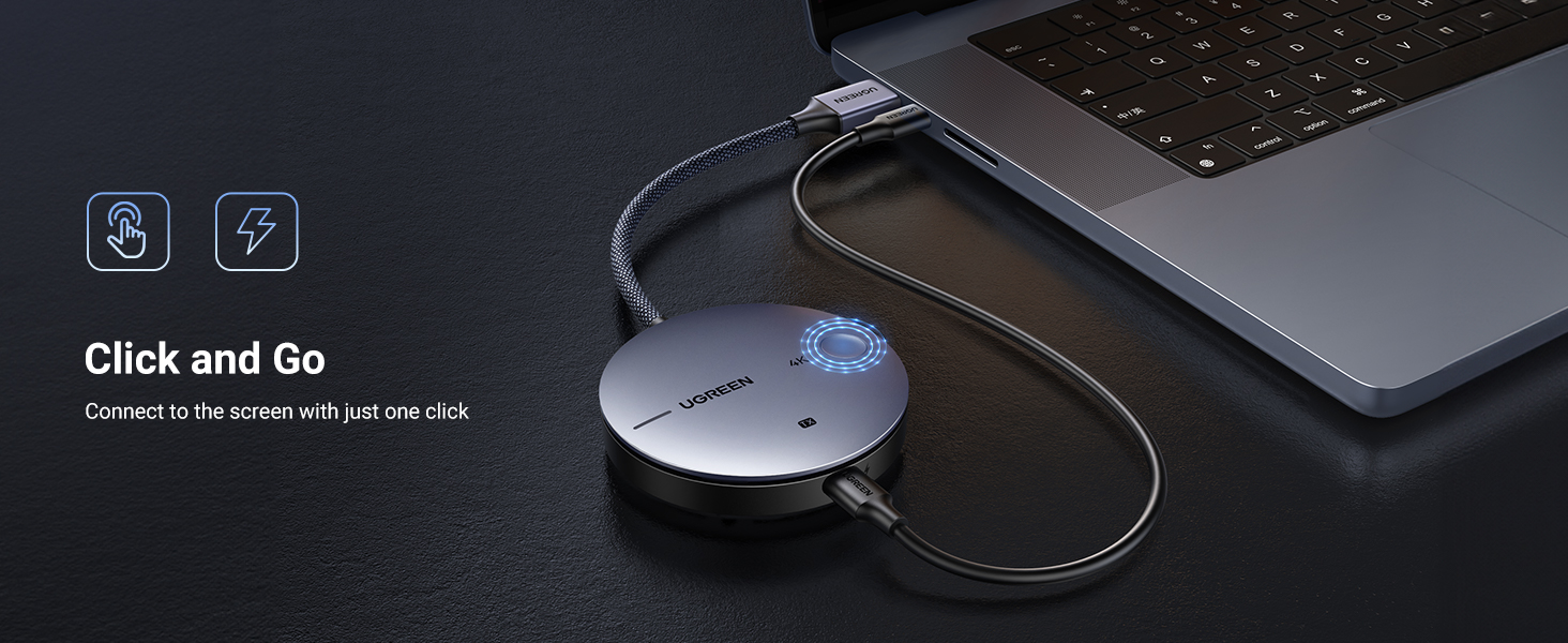 Bộ Truyền HDMI/ VGA Không Dây 50M hỗ trợ 4K Ugreen 90909A CM586 Bộ Truyền HDMI/ VGA Không Dây 50M hỗ trợ 4K Ugreen 90909A CM586