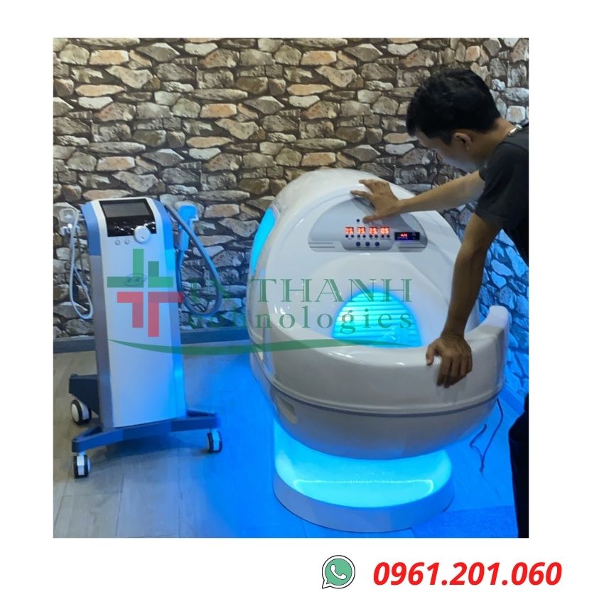 Ảnh chụp Tín Thành bàn giao Phi thuyền tắm trắng LED cho khách hàng Ảnh chụp Tín Thành bàn giao Phi thuyền tắm trắng LED cho khách hàng