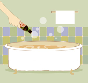 B1: Đổ 1 chai Dao'spa Mama vào bồn nước nóng từ 42-47 độ B1: Đổ 1 chai Dao'spa Mama vào bồn nước nóng từ 42-47 độ