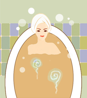 B2: Ngâm mình trong bồn từ 15-25 phút, không tráng lại bằng nước thông thường sau khi ngâm B2: Ngâm mình trong bồn từ 15-25 phút, không tráng lại bằng nước thông thường sau khi ngâm