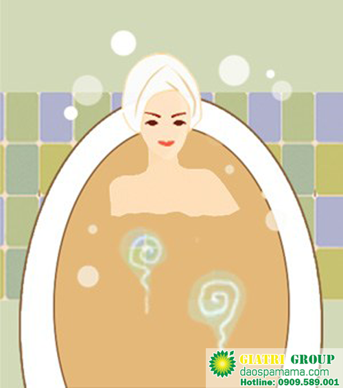 Tắm bồn trong vòng 15-20 phút Tắm bồn trong vòng 15-20 phút