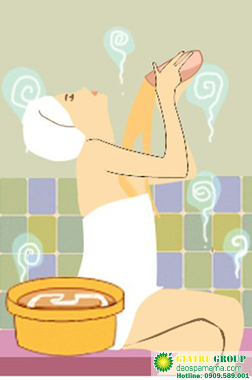 Tắm dội từ tử để thuốc ngấm vào người Tắm dội từ tử để thuốc ngấm vào người