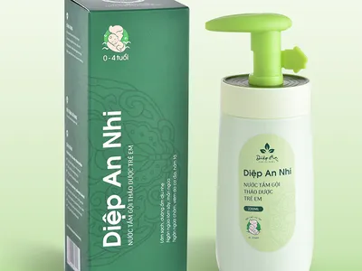Nước tắm gội  thảo dược cho trẻ sơ sinh và trẻ nhỏ Diệp An Nhi