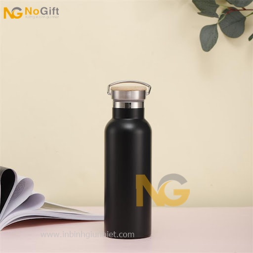 Bình giữ nhiệt quai xách 304 in logo thương hiệu Bình giữ nhiệt quai xách 304 in logo thương hiệu