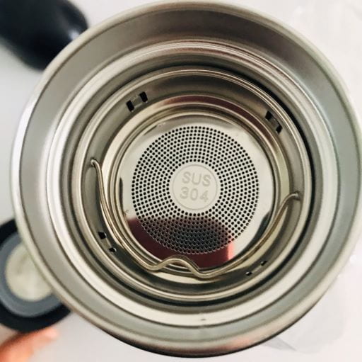 Bình giữ nhiệt inox 304 màu đen lõi lọc trà Bình giữ nhiệt inox 304 màu đen lõi lọc trà