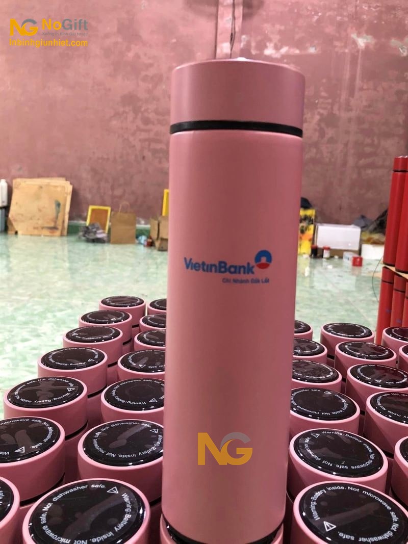 Bình giữ nhiệt khắc chữ ngân hàng vietin bank Bình giữ nhiệt khắc chữ ngân hàng vietin bank