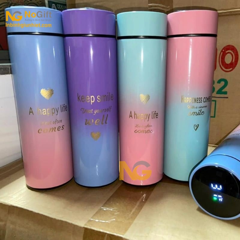 Bình giữ nhiệt khắc chữ  Bình giữ nhiệt khắc chữ
