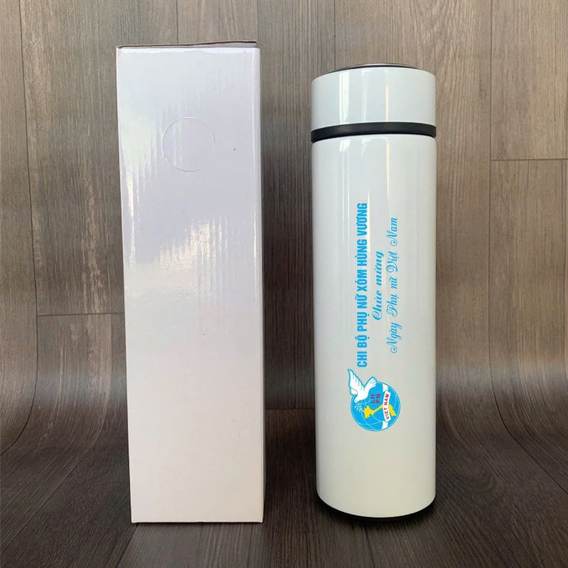 Bình giữ nhiệt khắc tên theo yêu cầu tphcm 500ml màu trắng Bình giữ nhiệt khắc tên theo yêu cầu tphcm 500ml màu trắng