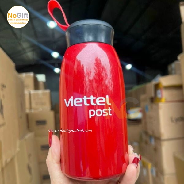 Bình giữ nhiệt 520ml in logo Viettel Post Bình giữ nhiệt 520ml in logo Viettel Post