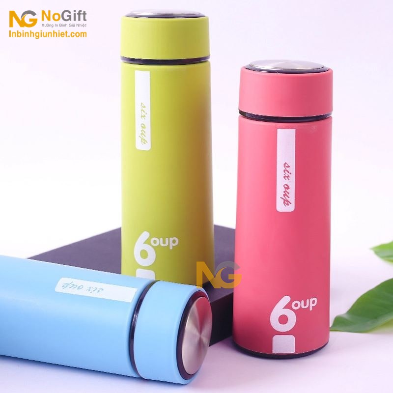 Bình giữ nhiệt vỏ nhựa in logo hcm Bình giữ nhiệt vỏ nhựa in logo hcm