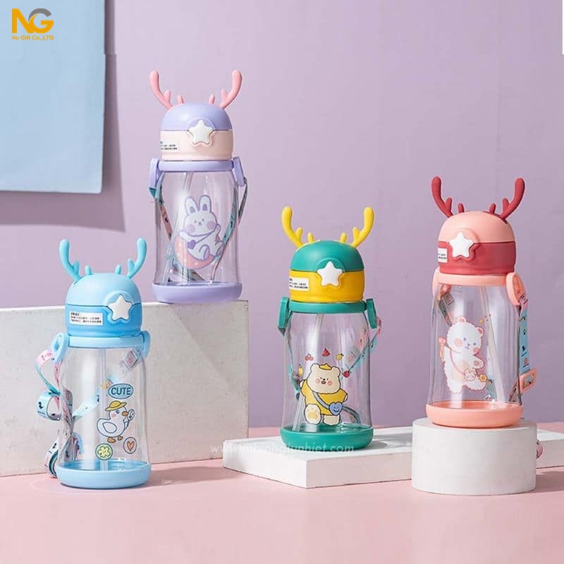 bình nước nhựa sừng hươu 600ml bình nước nhựa sừng hươu 600ml