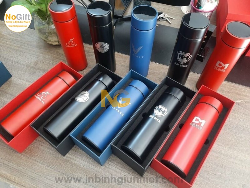 Bình nước giữ nhiệt in logo giá rẻ Bình nước giữ nhiệt in logo giá rẻ