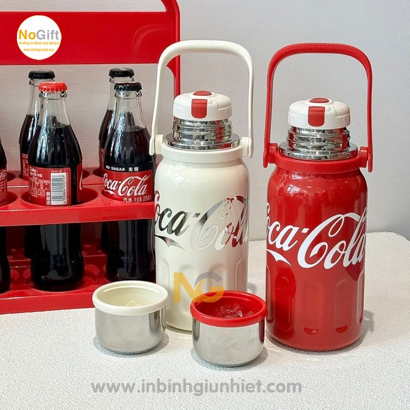 In chữ Coca Cola lên bình giữ nhiệt In chữ Coca Cola lên bình giữ nhiệt