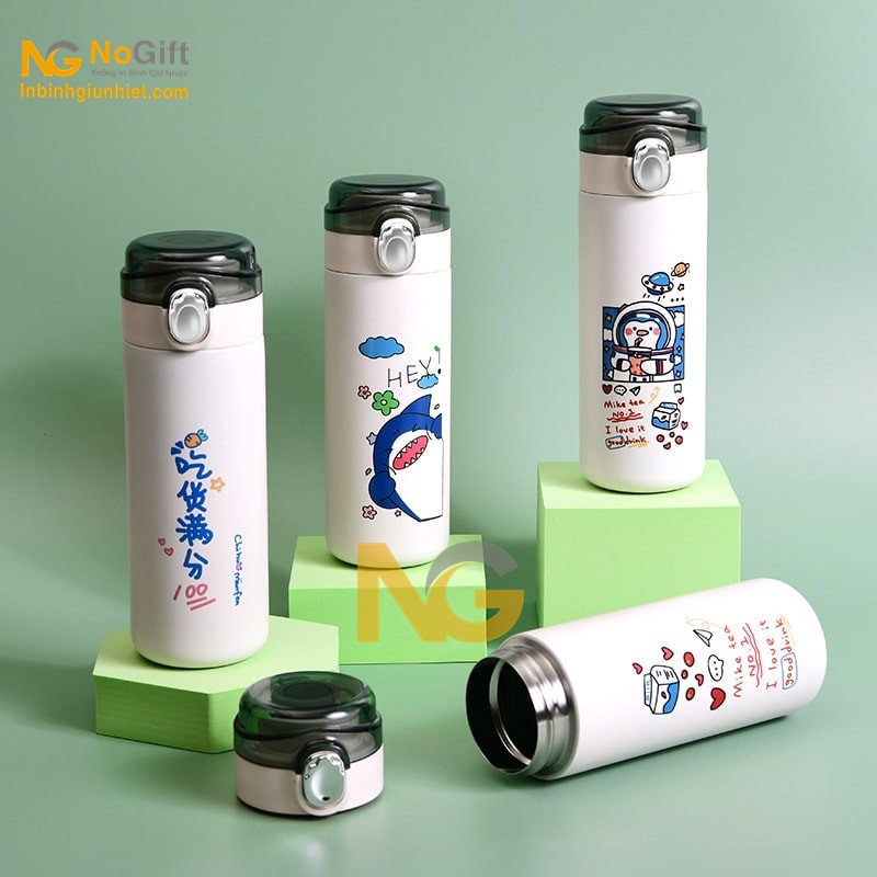 Khắc chữ bình giữ nhiệt Khắc chữ bình giữ nhiệt