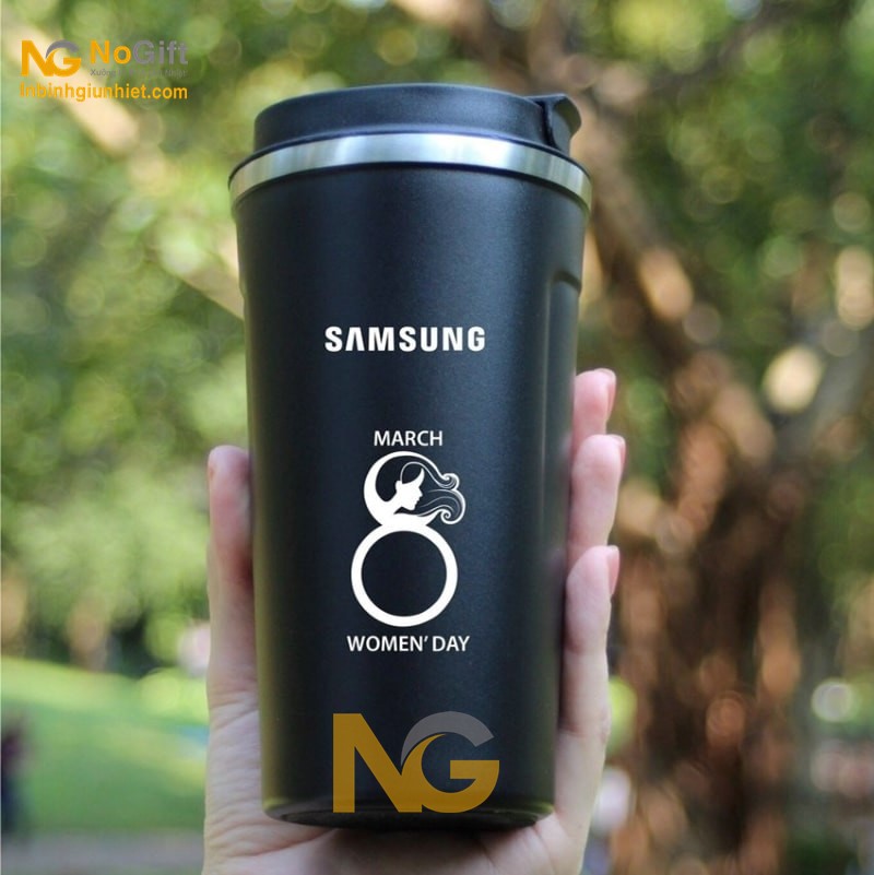 Khắc chữ bình giữ nhiệt Khắc chữ bình giữ nhiệt