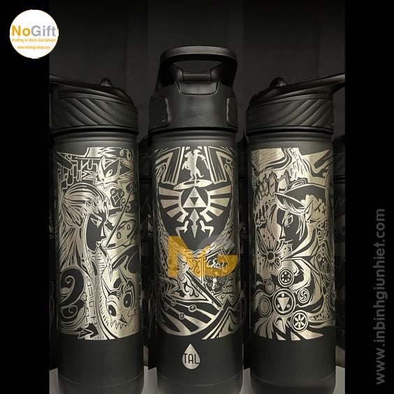 Khắc laser lên bình giữ nhiệt cao cấp giá tại xưởng NoGift Khắc laser lên bình giữ nhiệt cao cấp giá tại xưởng NoGift