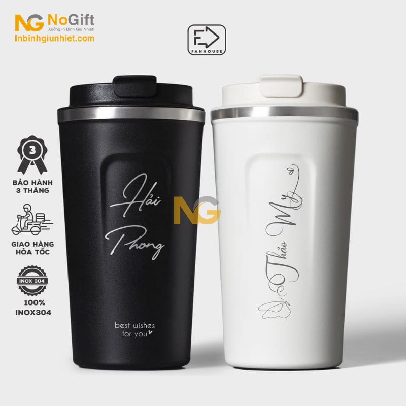 Ly giữ nhiệt 500ml khắc tên in logo Ly giữ nhiệt 500ml khắc tên in logo