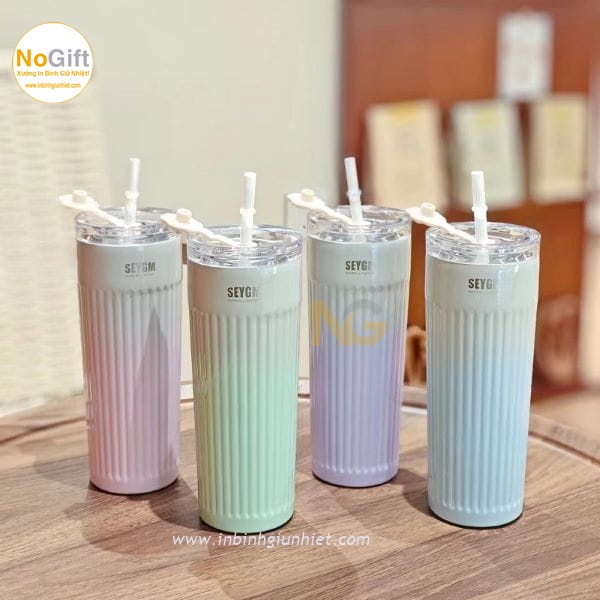 ly giữ nhiệt in logo hàn quốc màu pastel chân mèo ly giữ nhiệt in logo hàn quốc màu pastel chân mèo