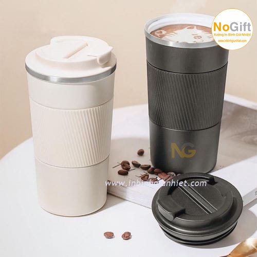 ly giữ nhiệt 510ml coffee in logo bọc silicon cao cấp ly giữ nhiệt 510ml coffee in logo bọc silicon cao cấp