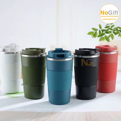 ly giữ nhiệt 510ml bọc silicon cao cấp ly giữ nhiệt 510ml bọc silicon cao cấp