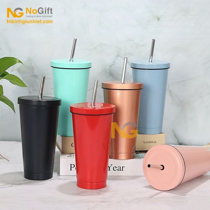 Ly giữ nhiệt cao cấp 500ml khắc tên có ống hút giá rẻ  Ly giữ nhiệt cao cấp 500ml khắc tên có ống hút giá rẻ