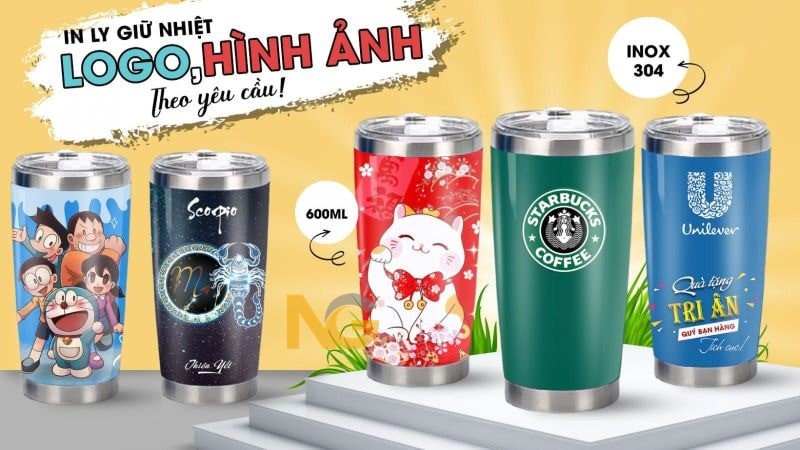 Ly giữ nhiệt in logo hình ảnh theo yêu cầu Ly giữ nhiệt in logo hình ảnh theo yêu cầu
