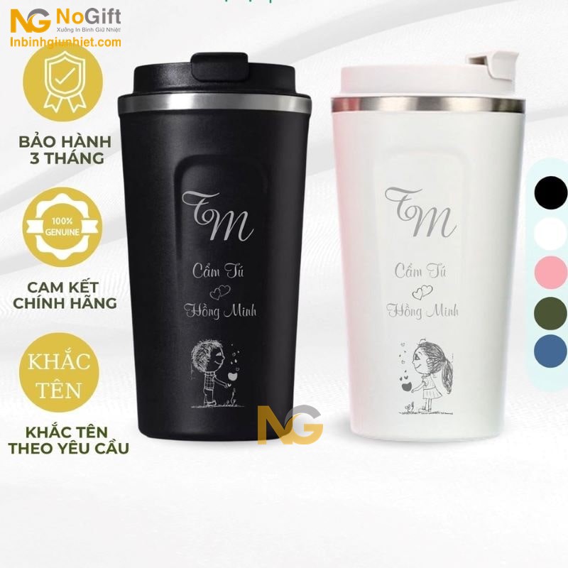 Ly giữ nhiệt khắc tên 510ml theo yêu cầu Ly giữ nhiệt khắc tên 510ml theo yêu cầu
