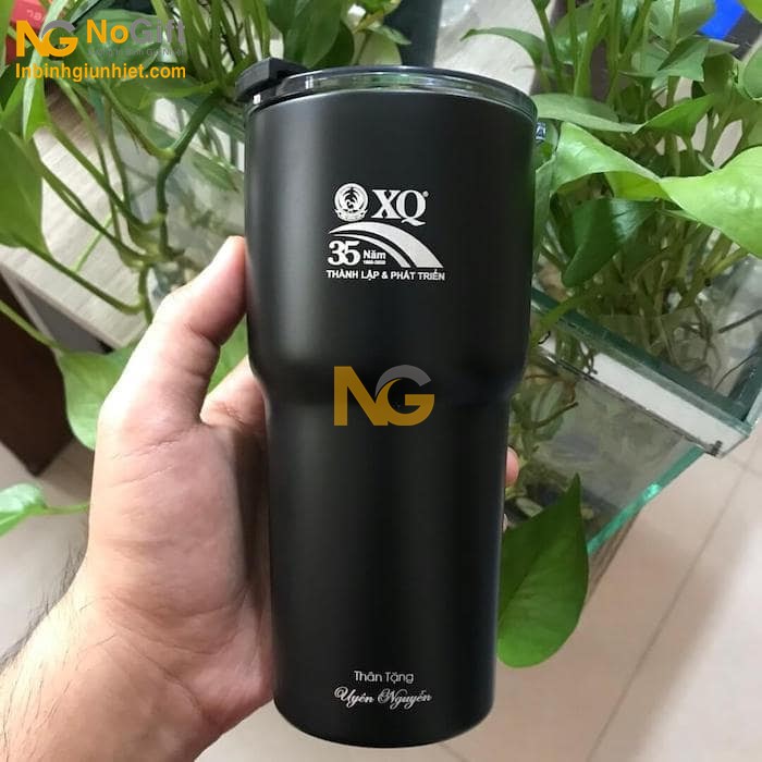 Ly giữ nhiệt Lock and Lock 500ml khắc Logo XQ Ly giữ nhiệt Lock and Lock 500ml khắc Logo XQ