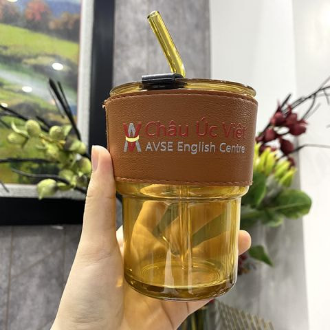 ly giữ nhiệt thủy tinh bọc da in logo thương hiệu ly giữ nhiệt thủy tinh bọc da in logo thương hiệu