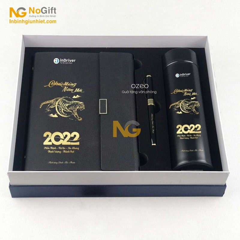 Set bình giữ nhiệt quà tặng 3 món cao cấp Set bình giữ nhiệt quà tặng 3 món cao cấp